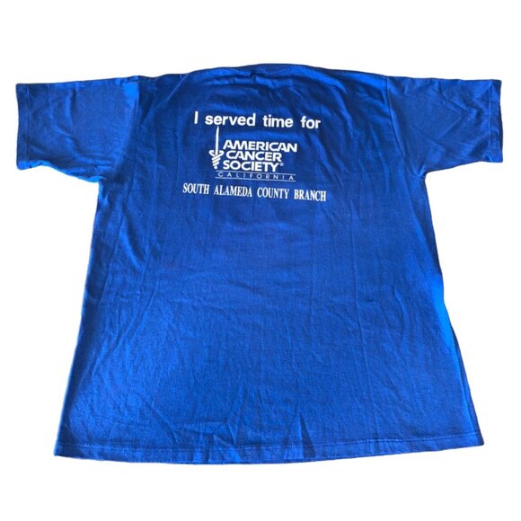 Vintage Jerzees XL "Jail And Bail" T-Shirt Signed Judge Wapner American Cancer S - Picture 4 of 6